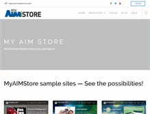 Tablet Screenshot of myaimstore.com